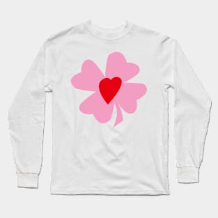 Heart Clover Long Sleeve T-Shirt